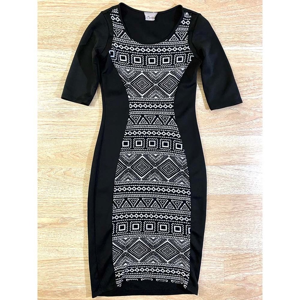 Chesley Tribal Print Bodycon Dress Slimming SEXY